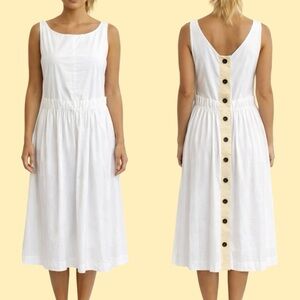 Marni button back cotton dress.